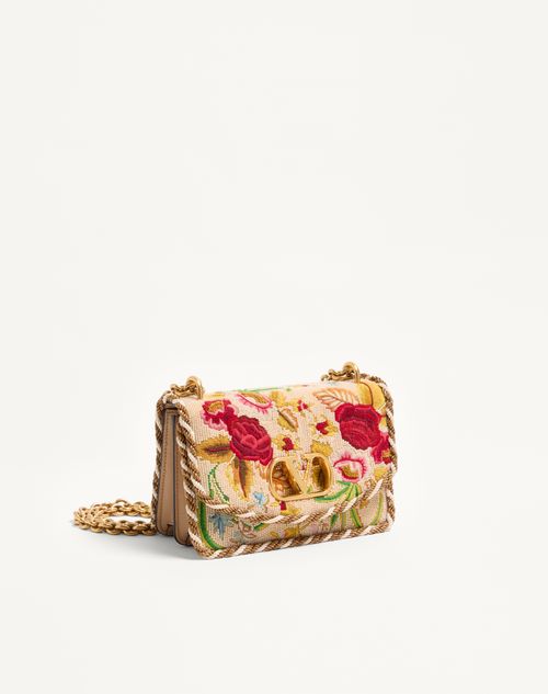 Valentino Garavani - Valentino Garavani Vain Small Embroidered Shoulder Bag - Multicolour - Woman - Shoulder Bags